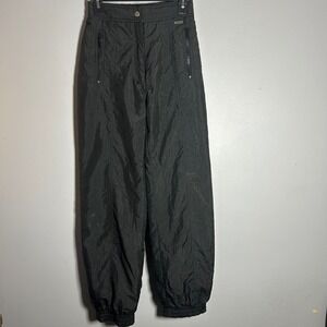 Edelweiss Black Ski Snow Pants Waterproof Insulated Winter Warm‎ Lined Pockets